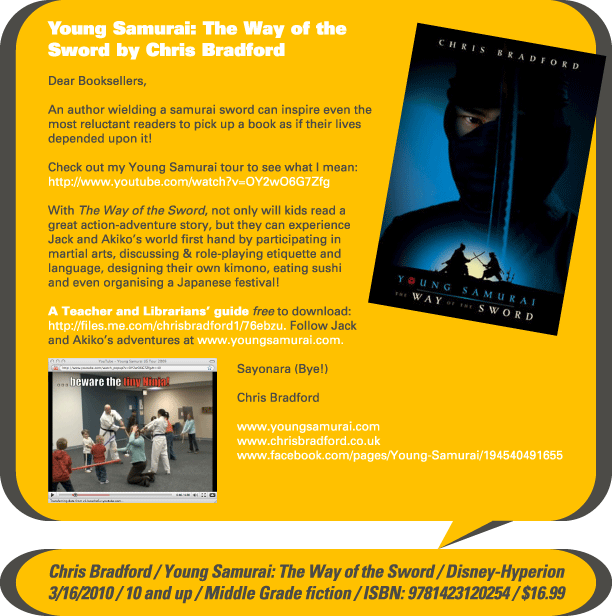 KidsBuzz for week of 3.15.10: Young Samurai by Chris Bradford