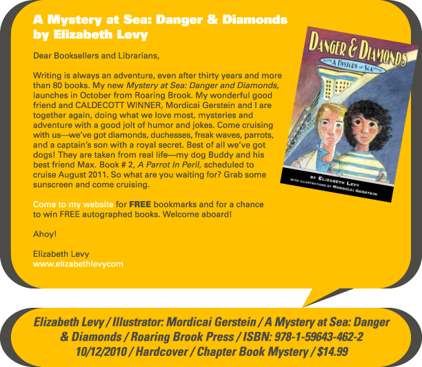 KidsBuzz for week of 9.6.10: A Mystery at Sea: Danger and Diamonds by Elizabeth Levy, illustrated by Mordicai Gerstein